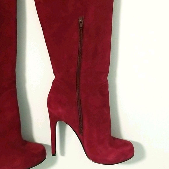 Aldo Raspberry Over-the-Knee boots sz 38.5 - Picture 3 of 9